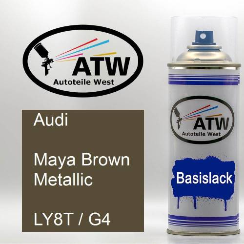 Audi, Maya Brown Metallic, LY8T / G4: 400ml Sprühdose, von ATW Autoteile West.